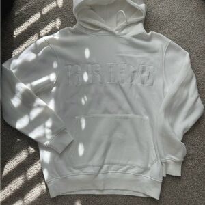 White bride Hoodie Sweater